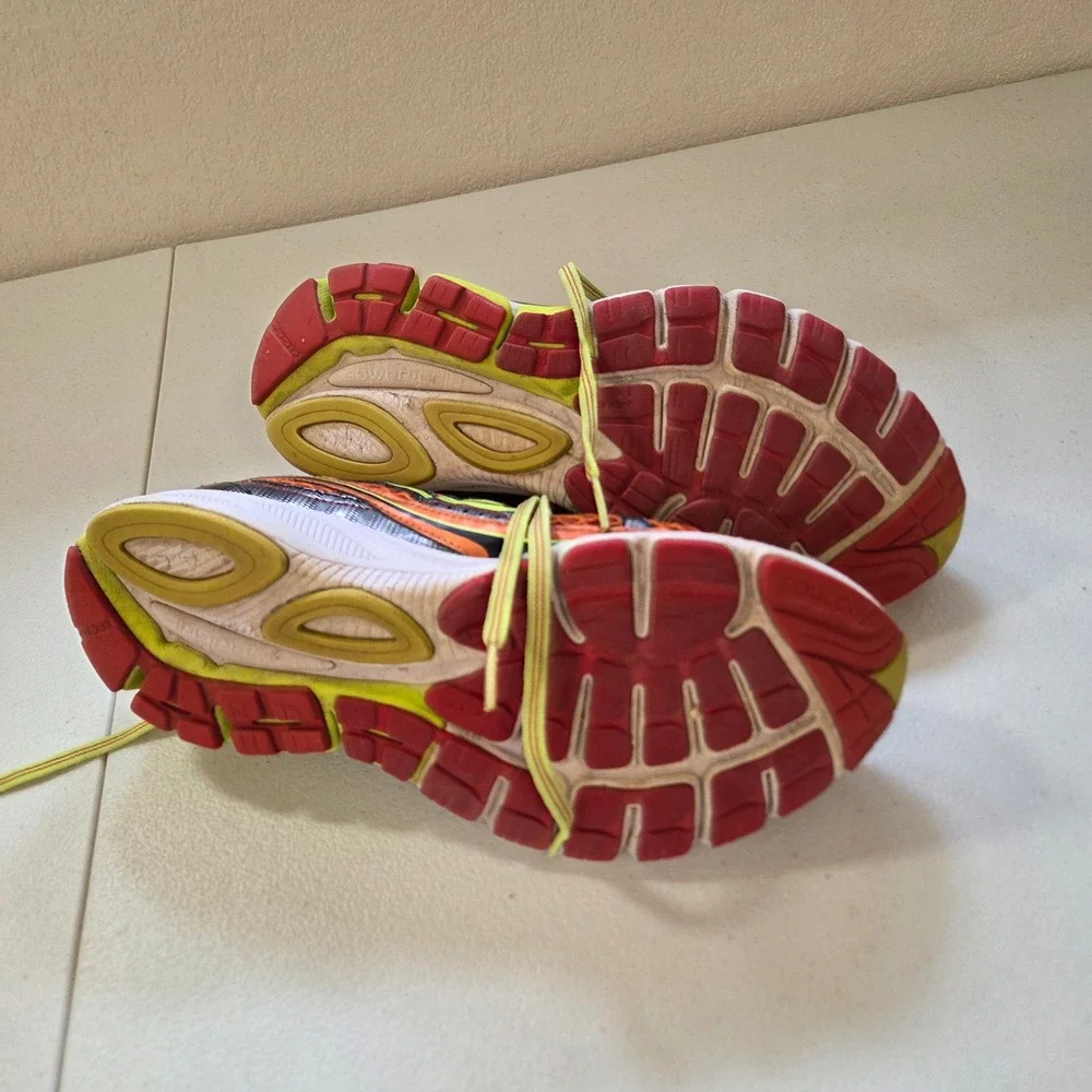 Saucony‎ Kinvara 9 Orange Yellow Men's Running Shoes Sneakers Size 9.5
